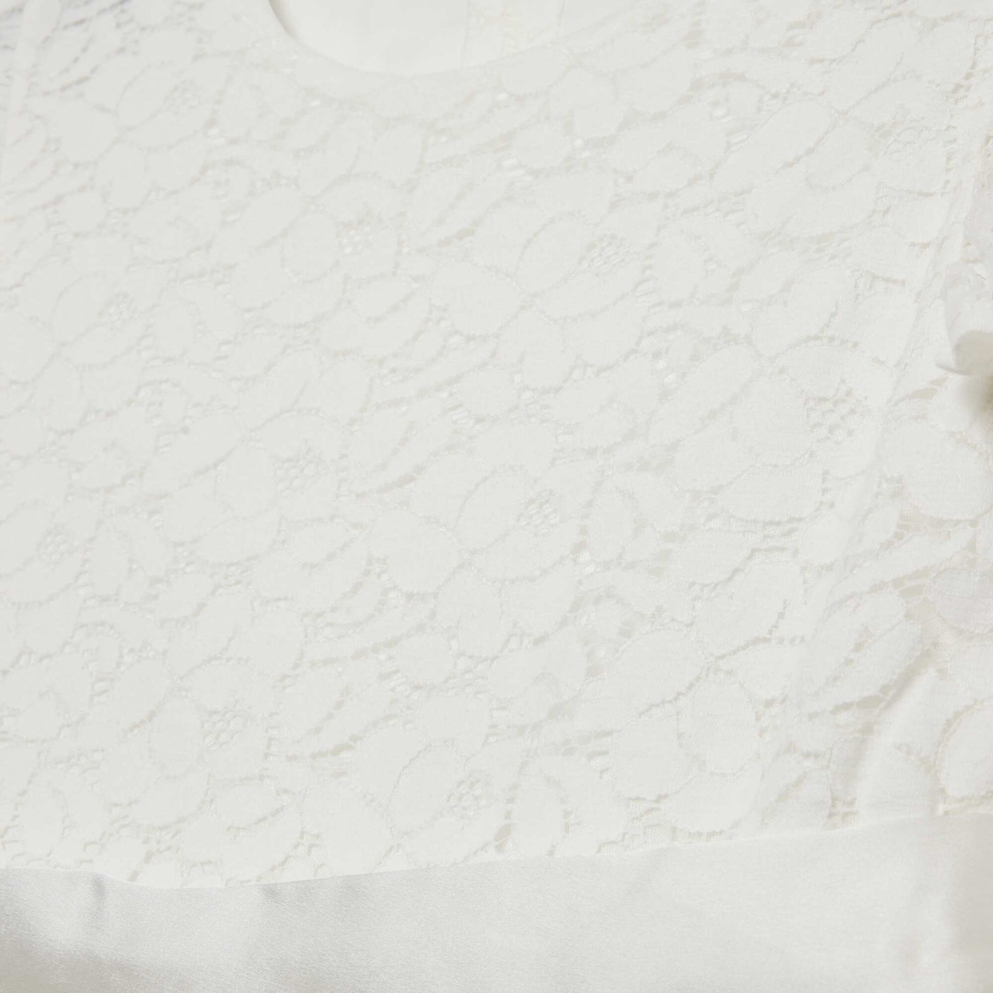 Robe de cérémonie en dentelle blanc