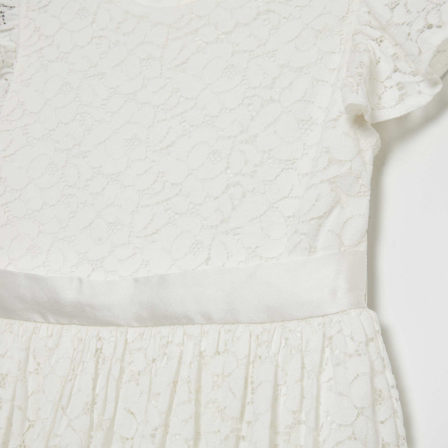 Robe de cérémonie en dentelle blanc