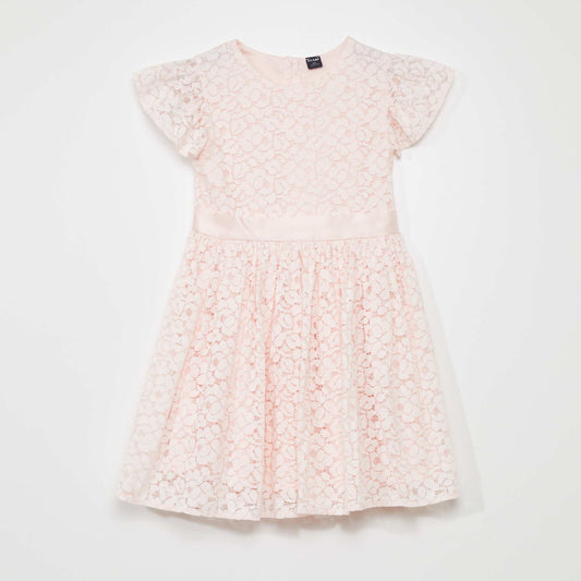 Robe de c r monie en dentelle Rose