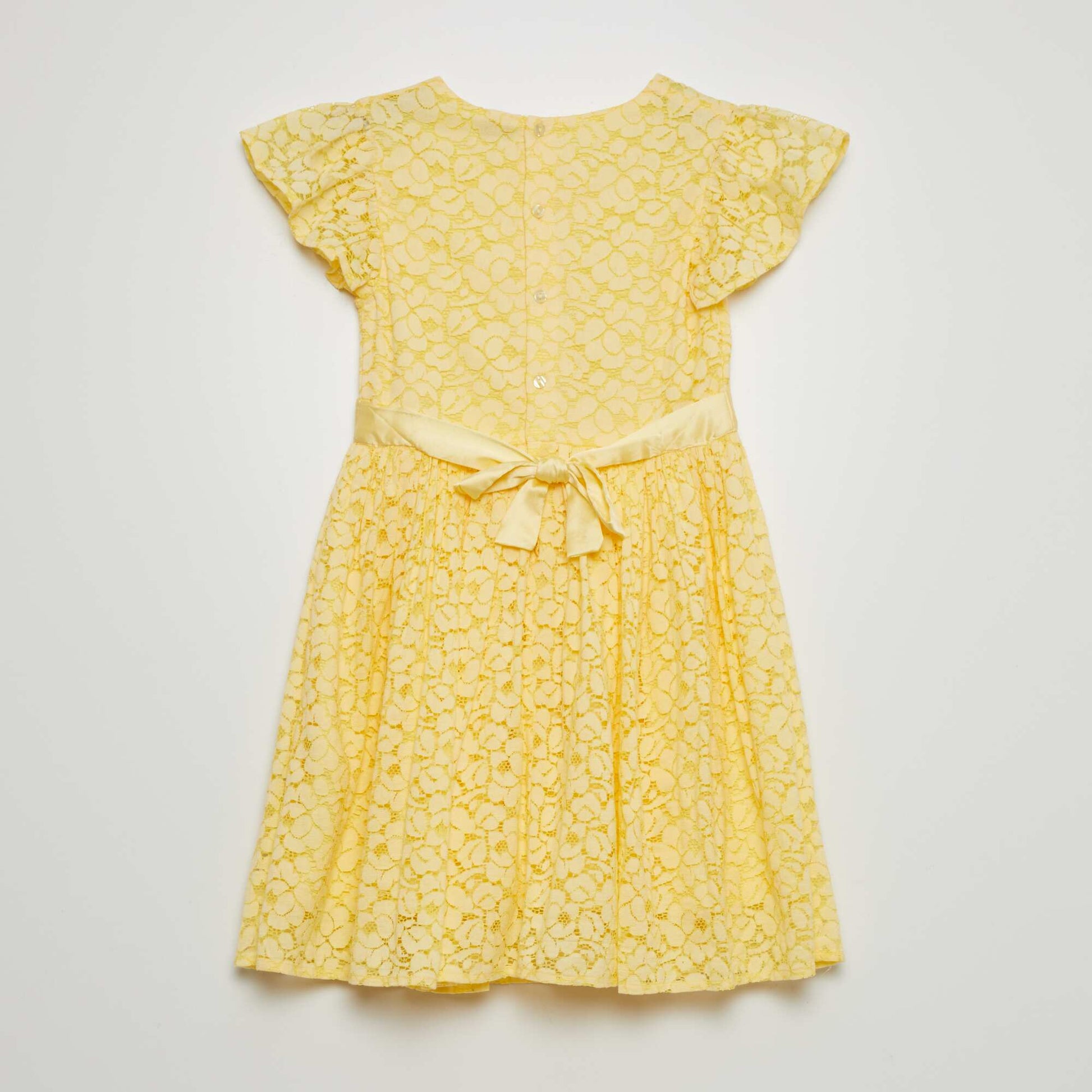 Robe de c r monie en dentelle Jaune