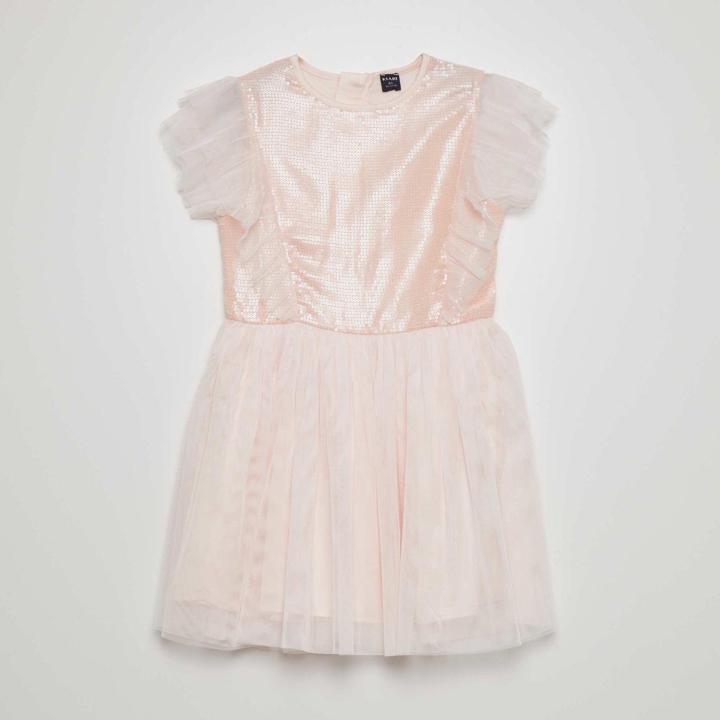 Robe de c r monie mi-longue   sequins ROSE