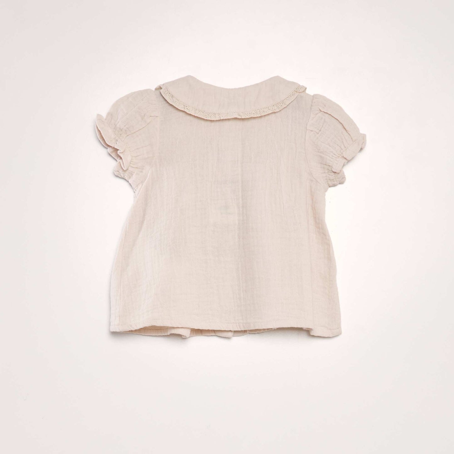 Blouse en double gaze de coton Rose