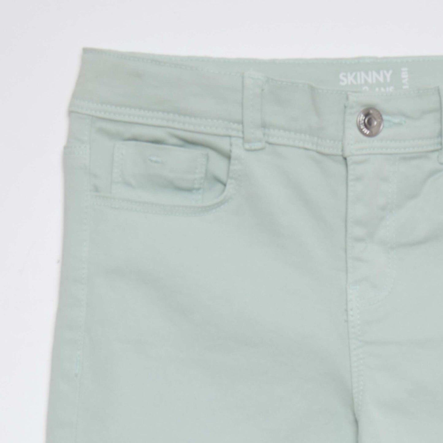 Pantacourt skinny taille haute Bleu