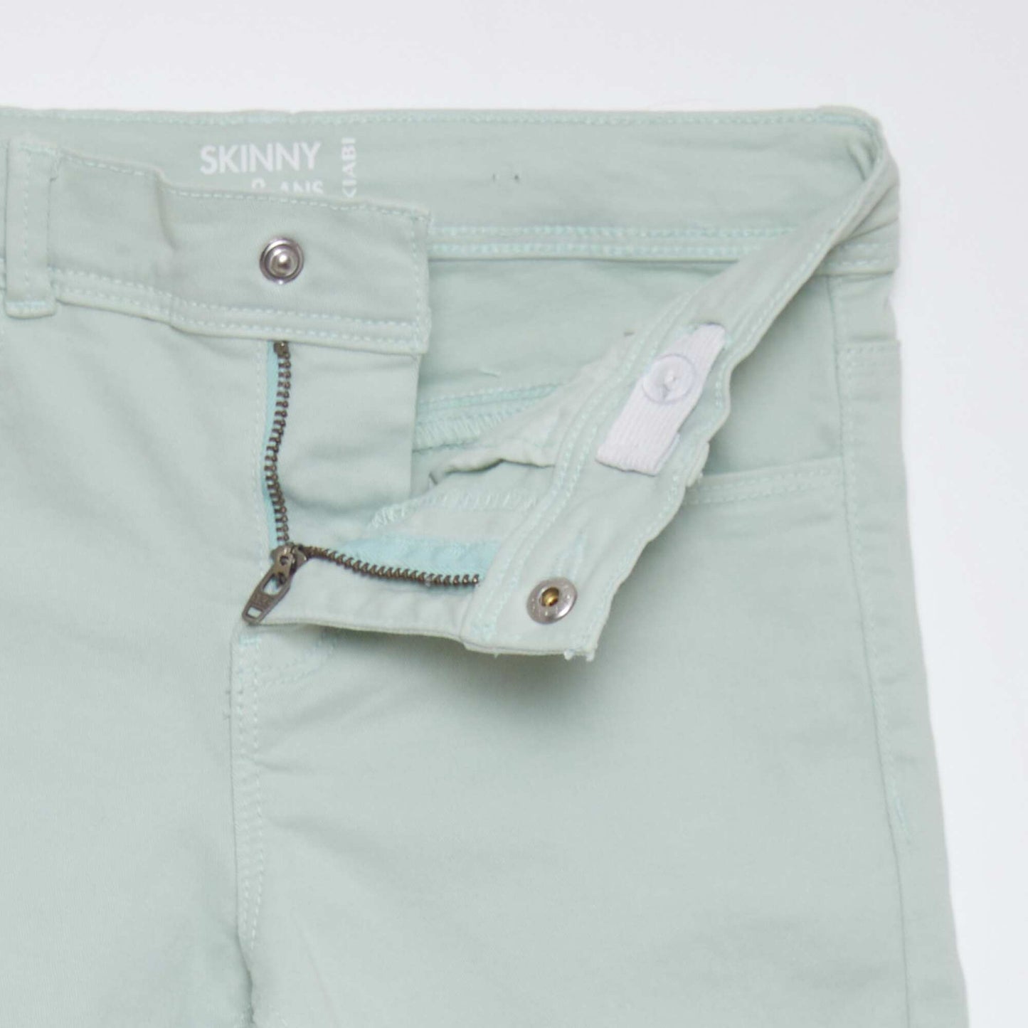 Pantacourt skinny taille haute Bleu