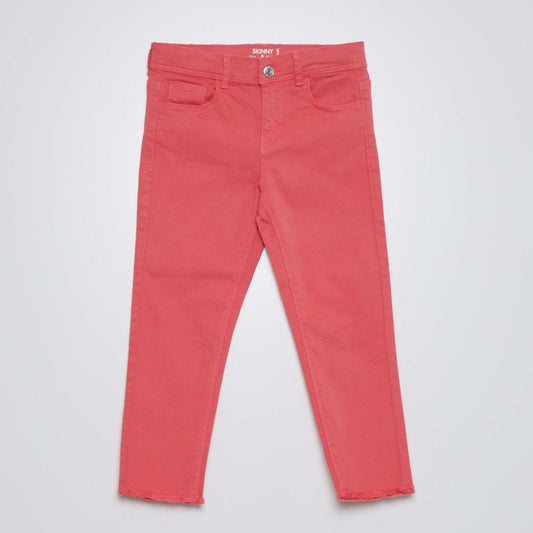 Pantacourt skinny taille haute ROSE