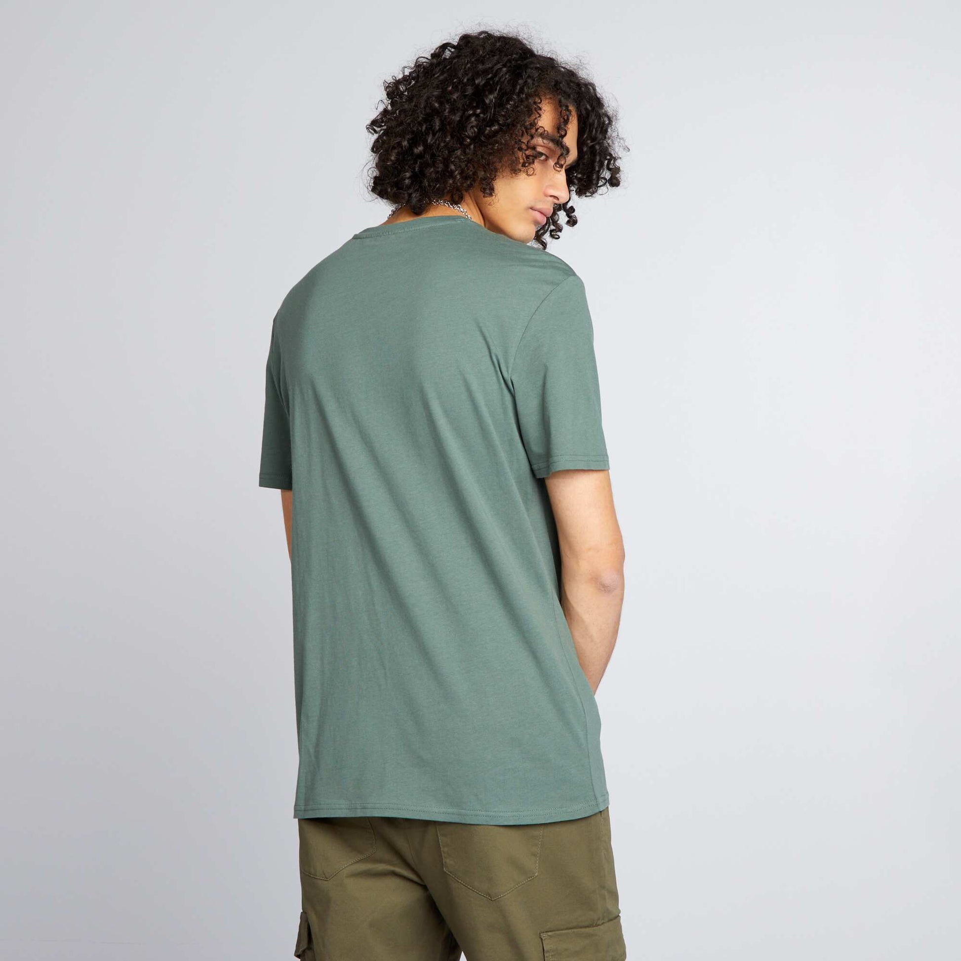 T-shirt classique imprim Vert