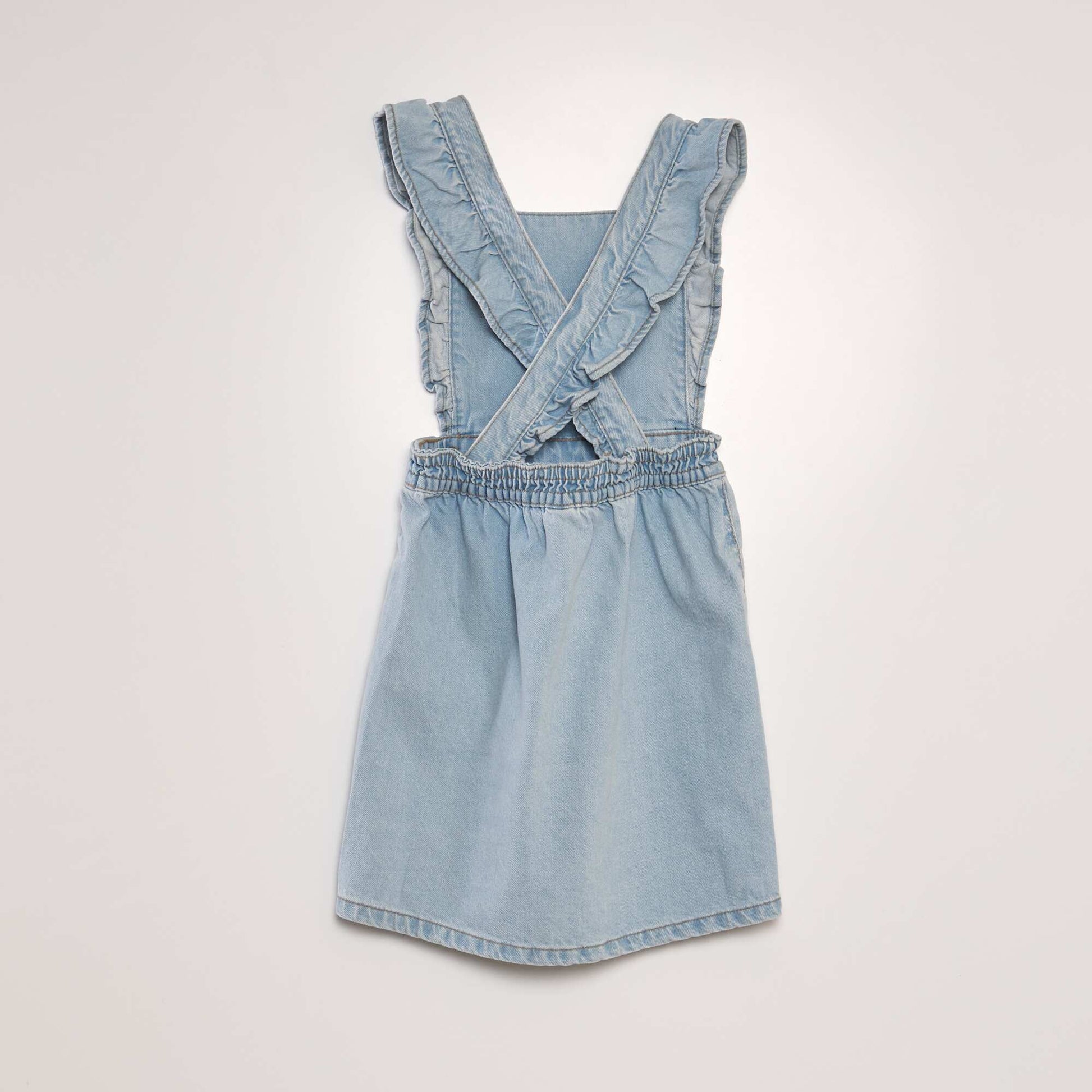 Robe salopette en jean Bleu