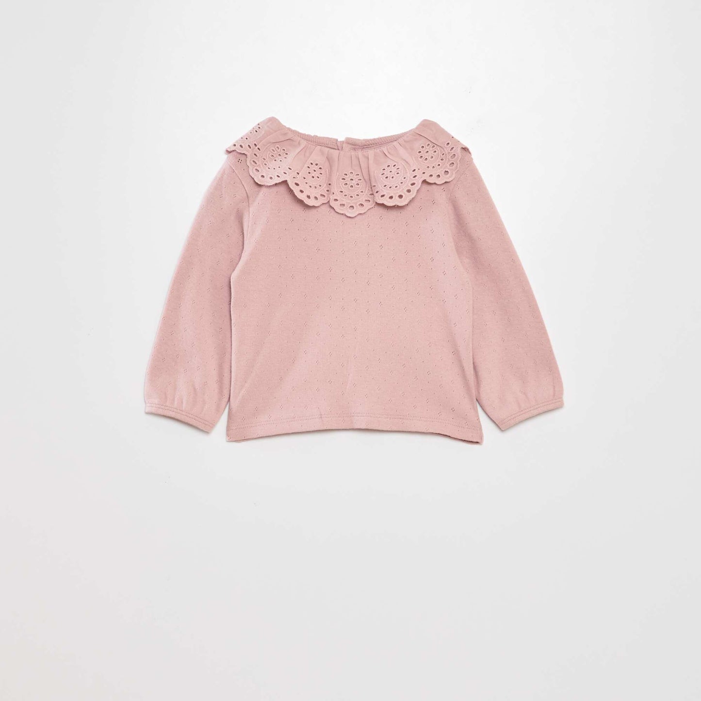 T-shirt en maille pointelle Violet