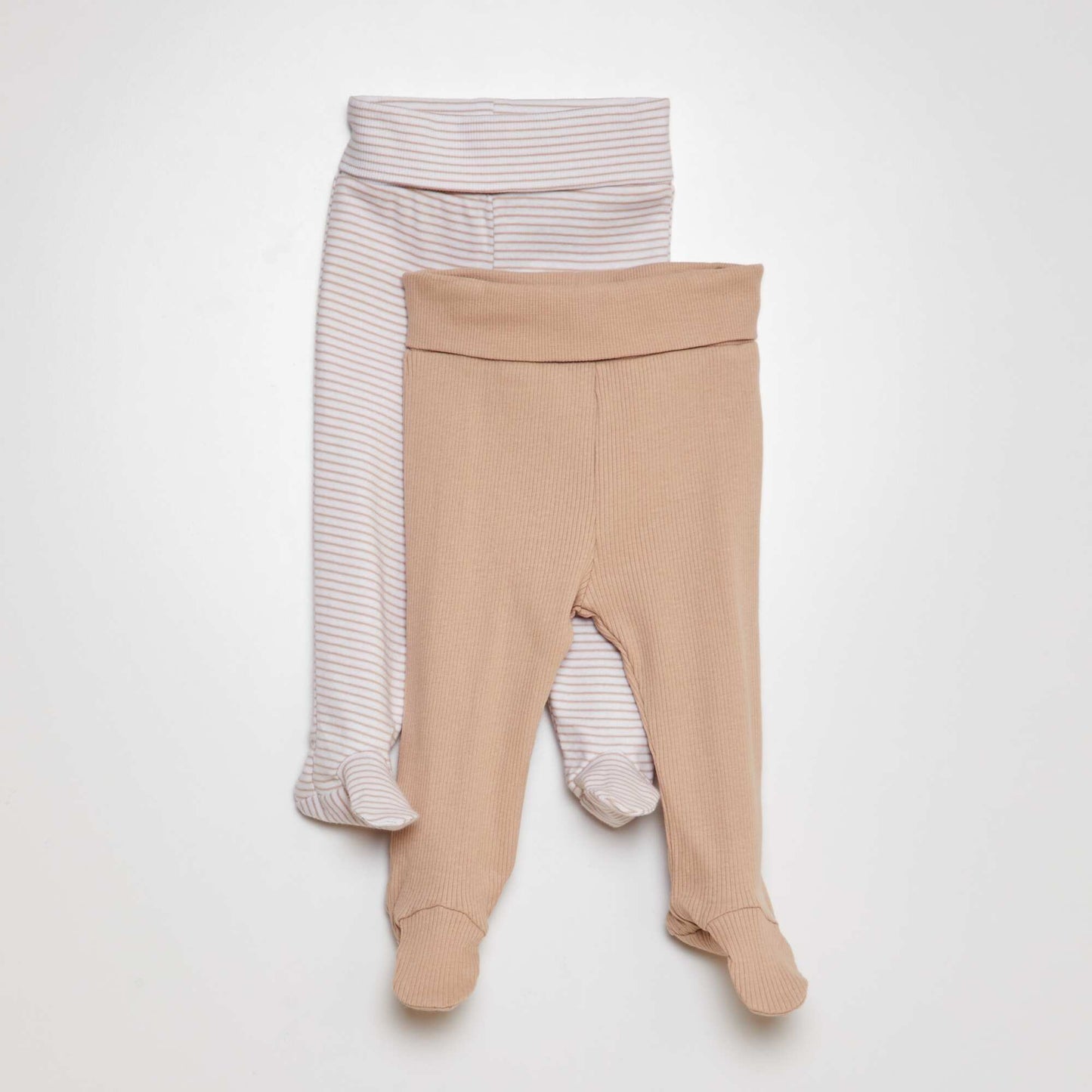 Lot de leggings en coton - 2 pi ces Marron