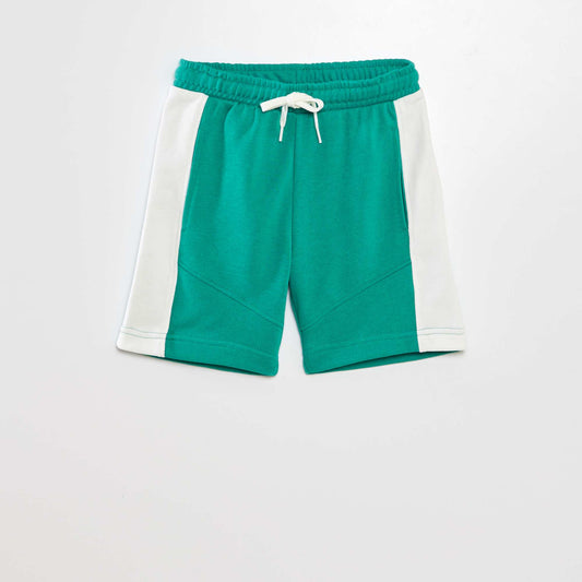 Short en molleton fin Vert