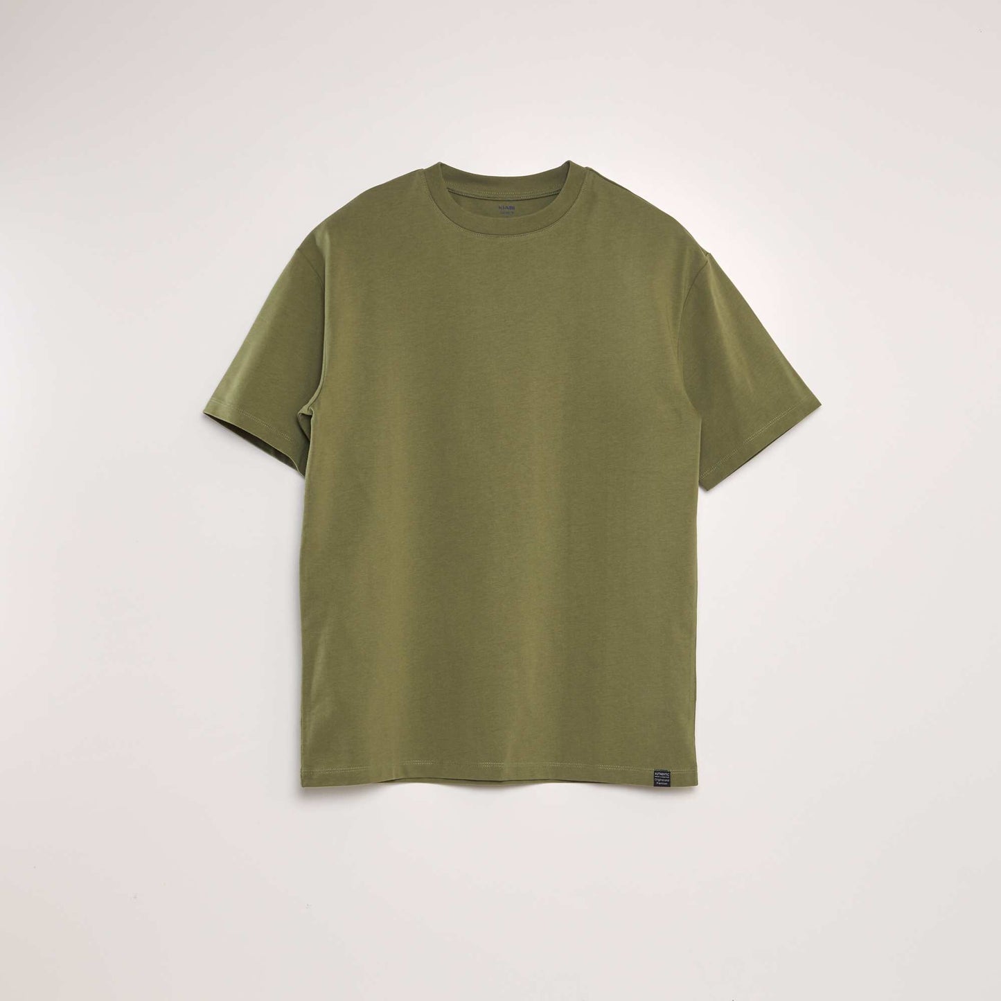 T-shirt en coton uni vert