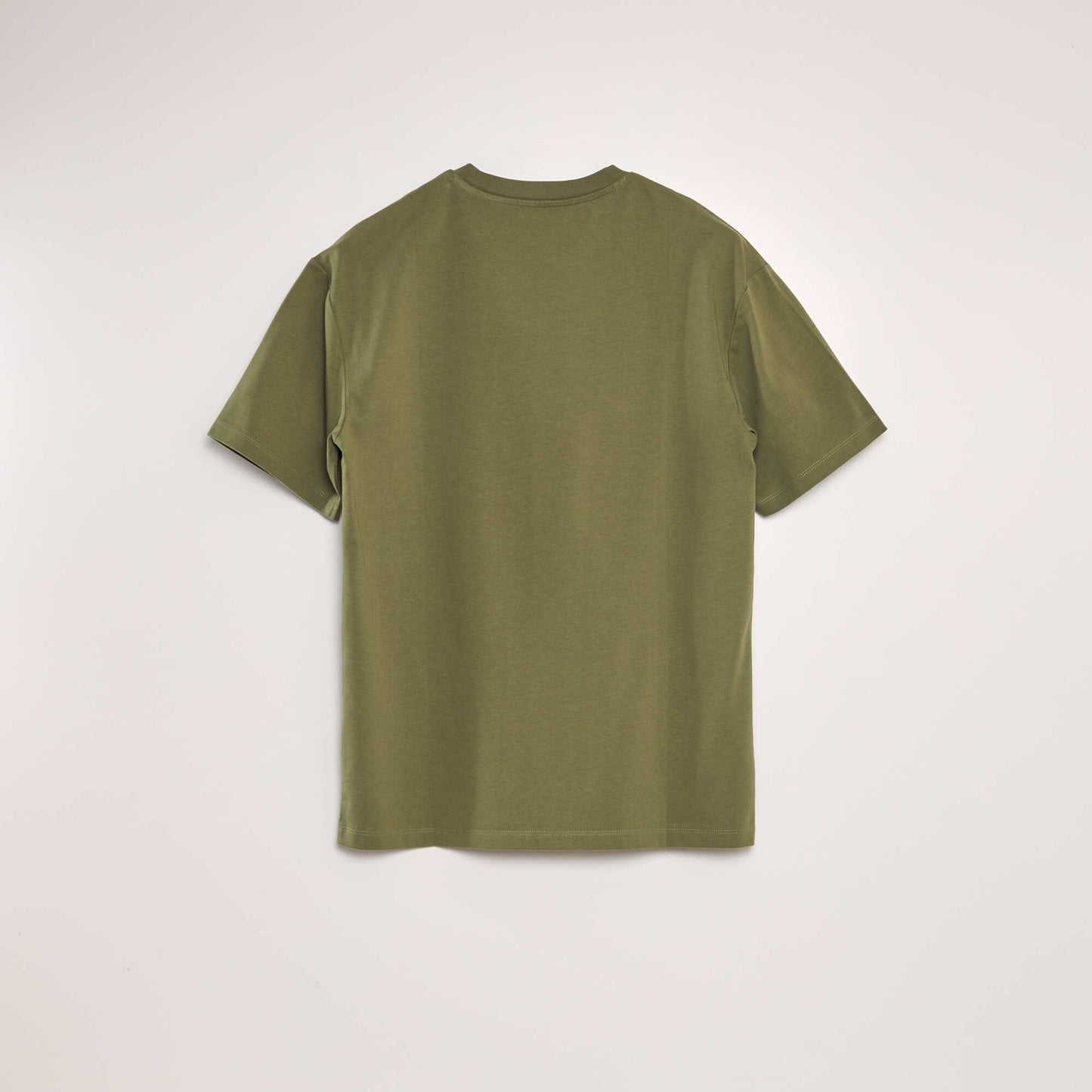 T-shirt en coton uni vert