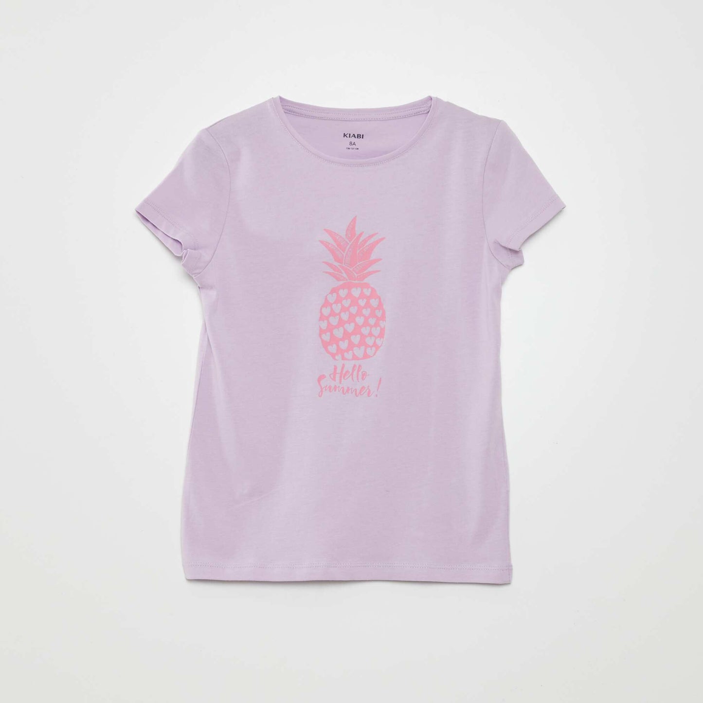 T-shirt imprimé manches courtes Violet