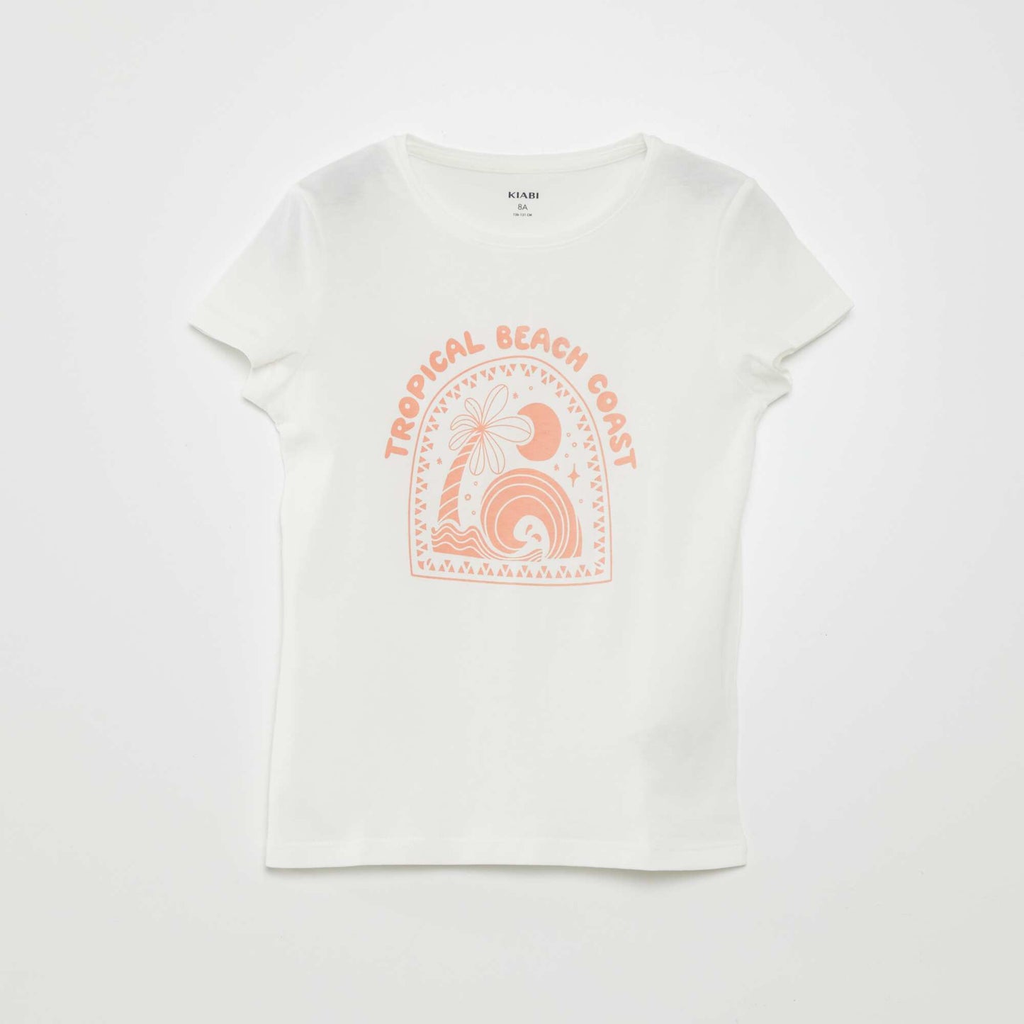 T-shirt imprim manches courtes Blanc