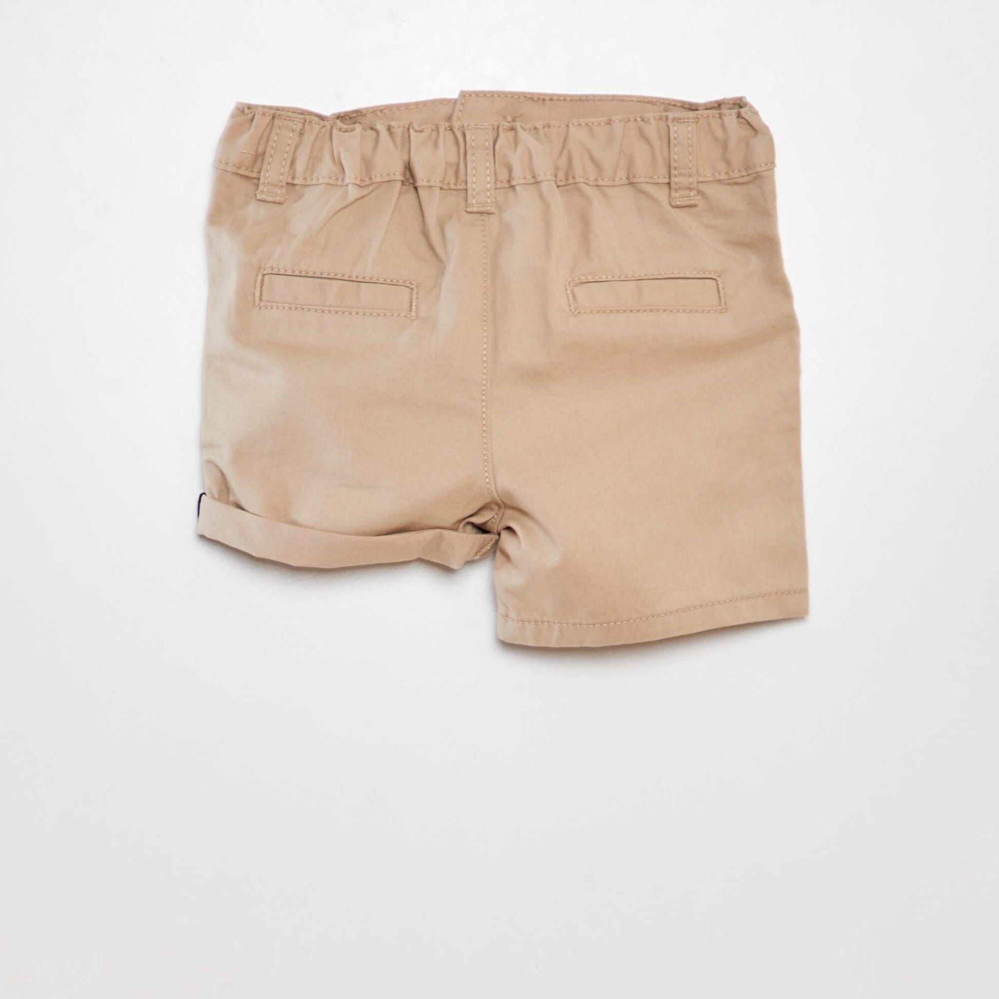 Short chino en twill Beige