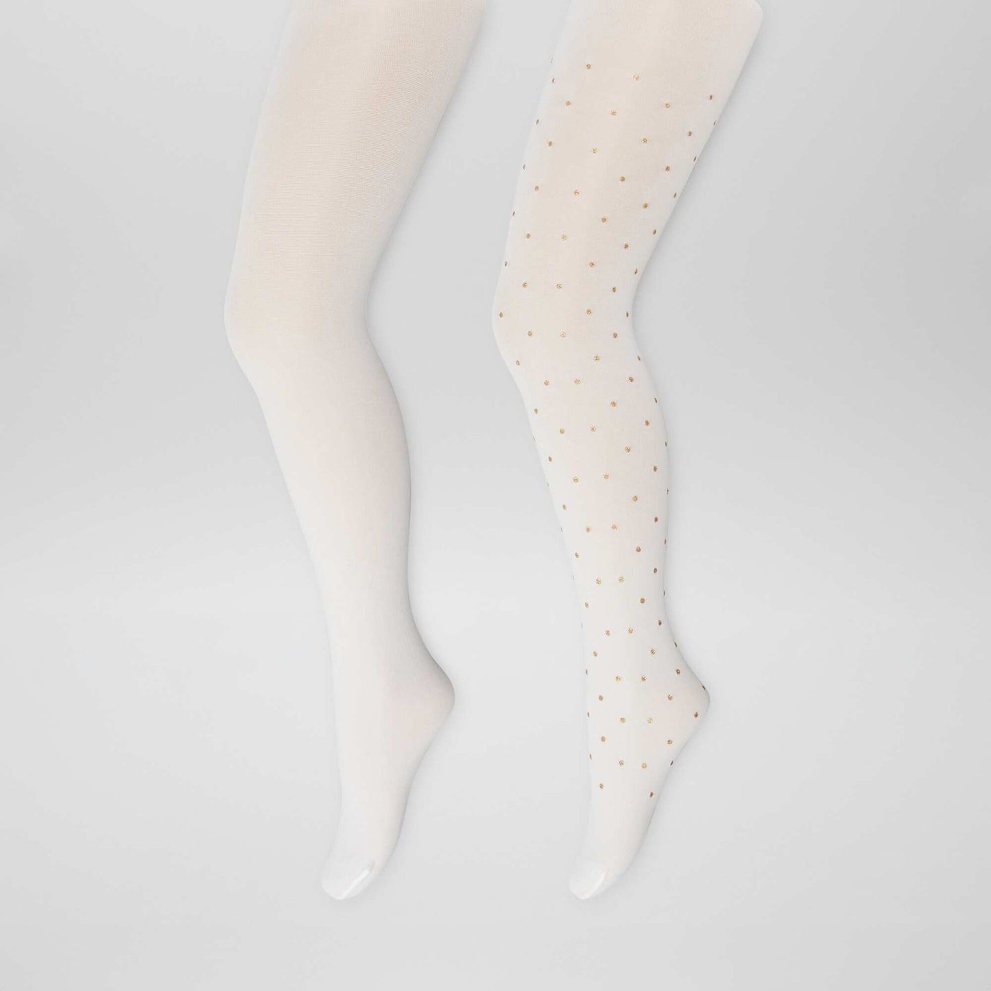 Lot de 2 collants Blanc