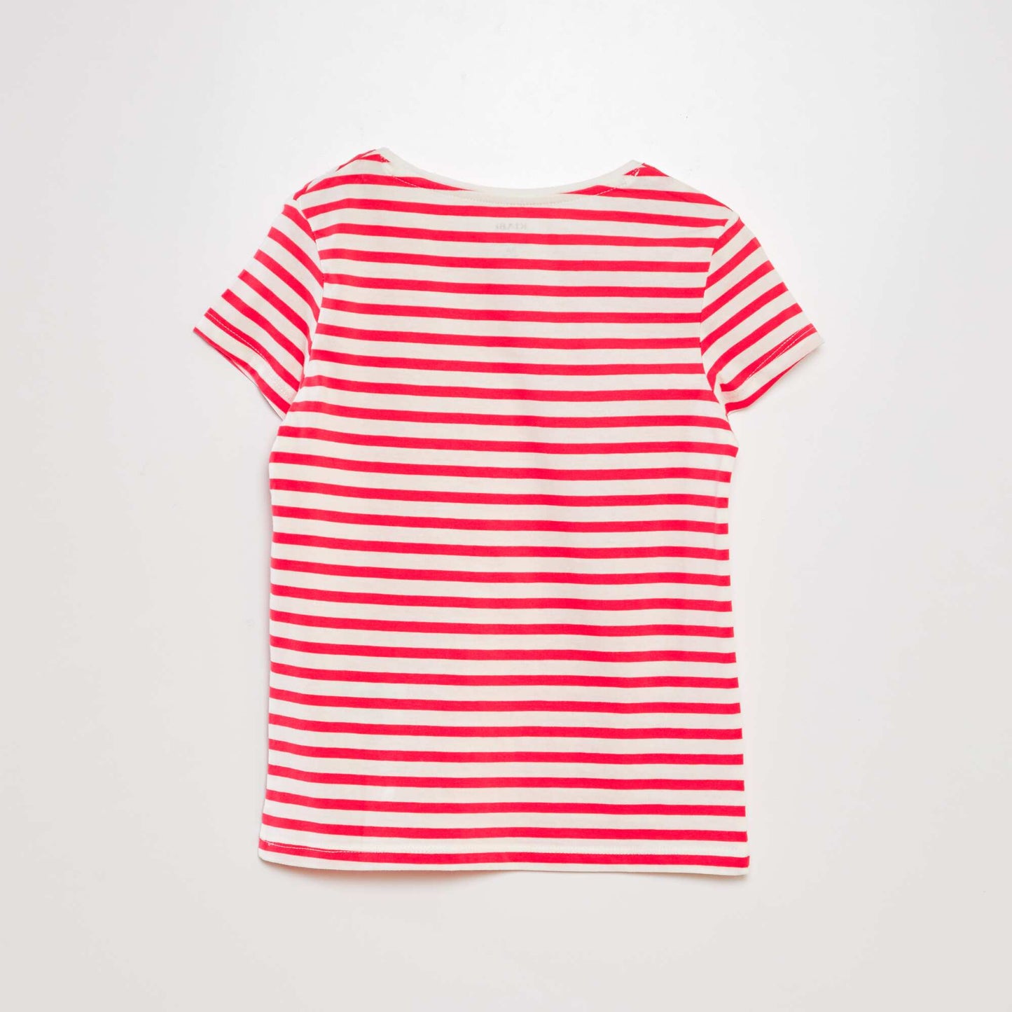 T-shirt imprimé marinière Rouge