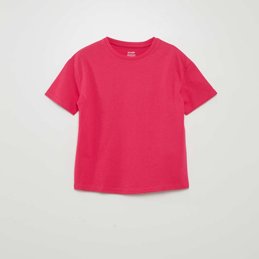 T-shirt en maille jersey Rose