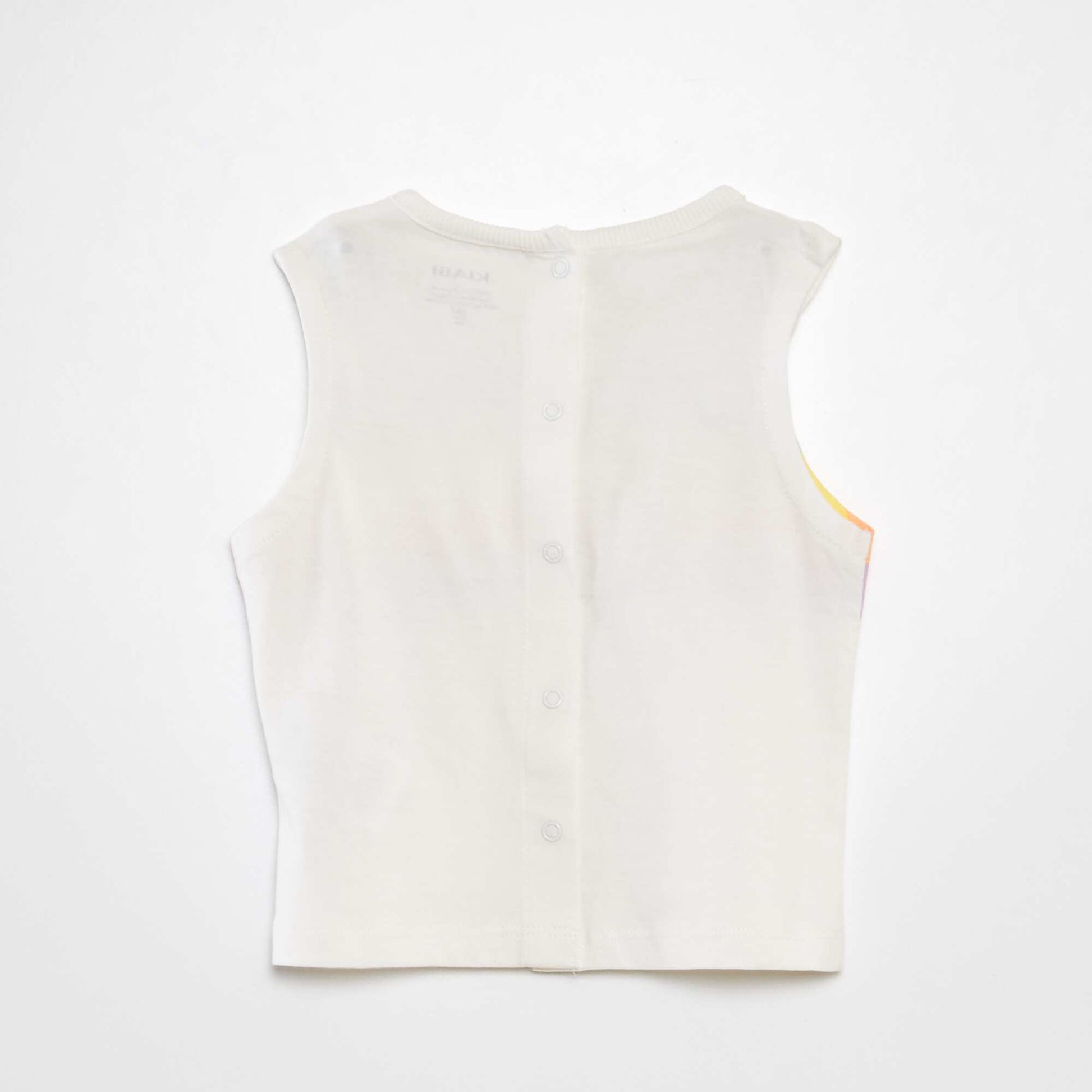 D bardeur col rond en jersey Blanc rayures