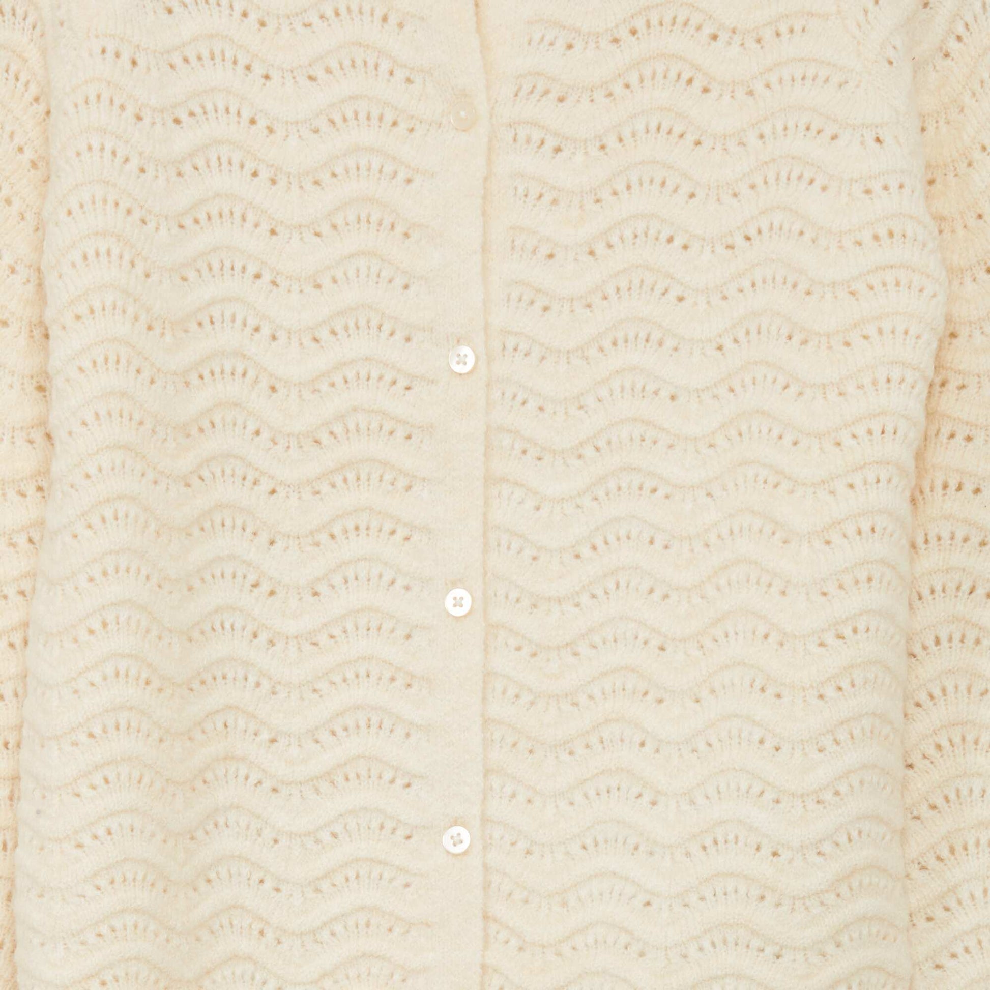Gilet en maille ajour e Cr me