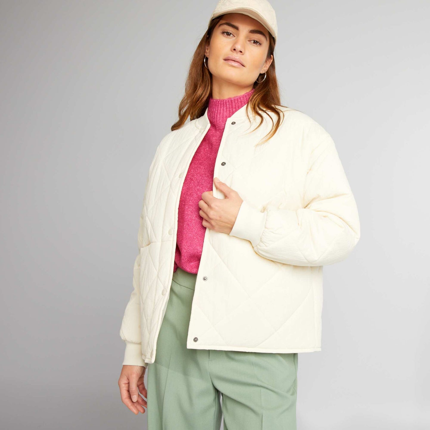 Blouson matelass Blanc