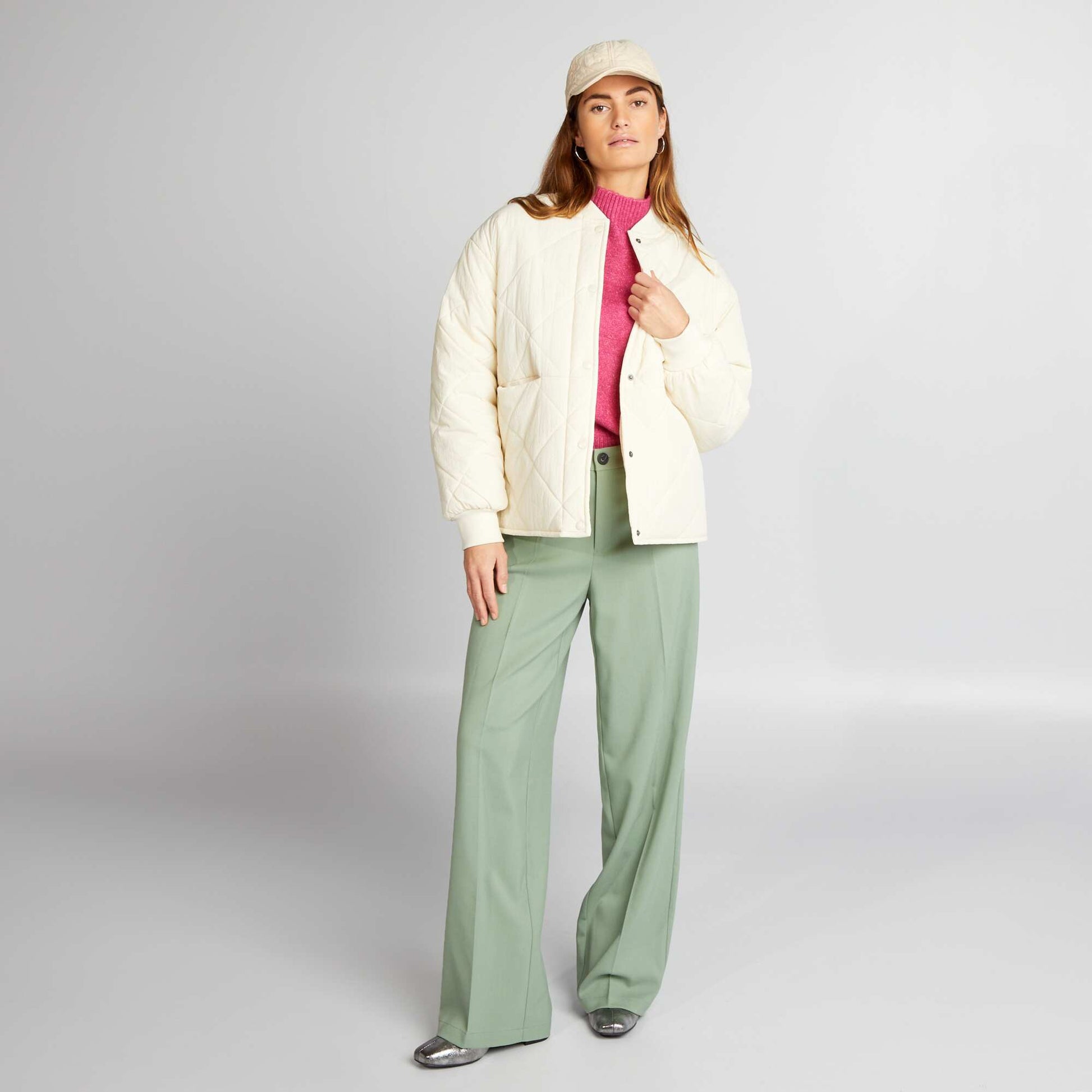 Blouson matelass Blanc