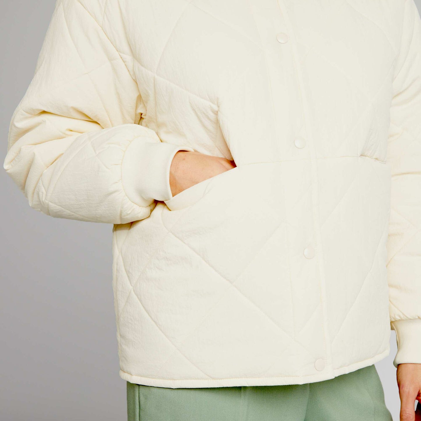 Blouson matelass Blanc