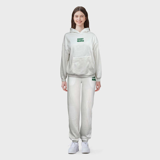 Sweat en molleton capuche Blanc