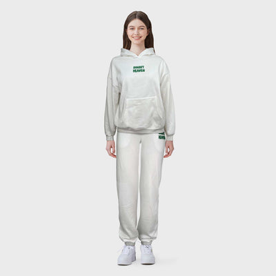 Sweat en molleton capuche Blanc