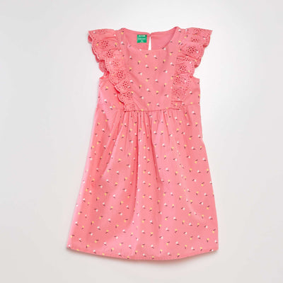 Robe volants Rose