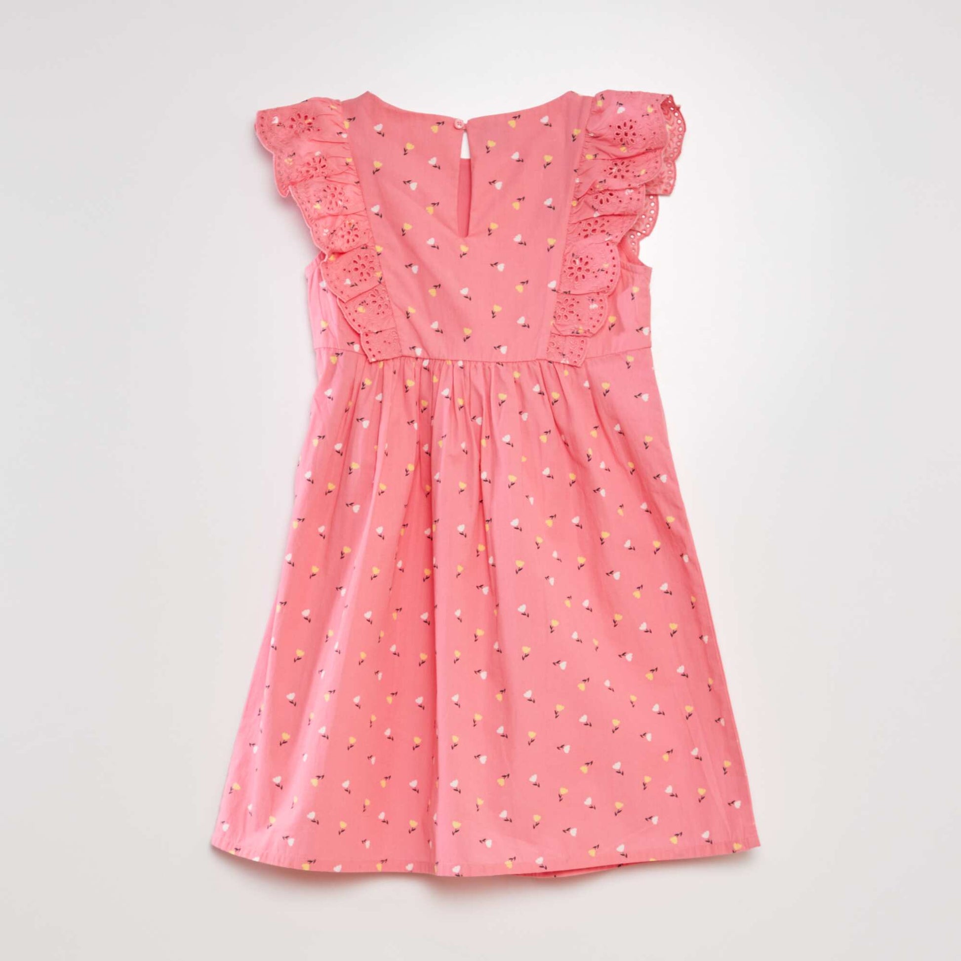 Robe volants Rose