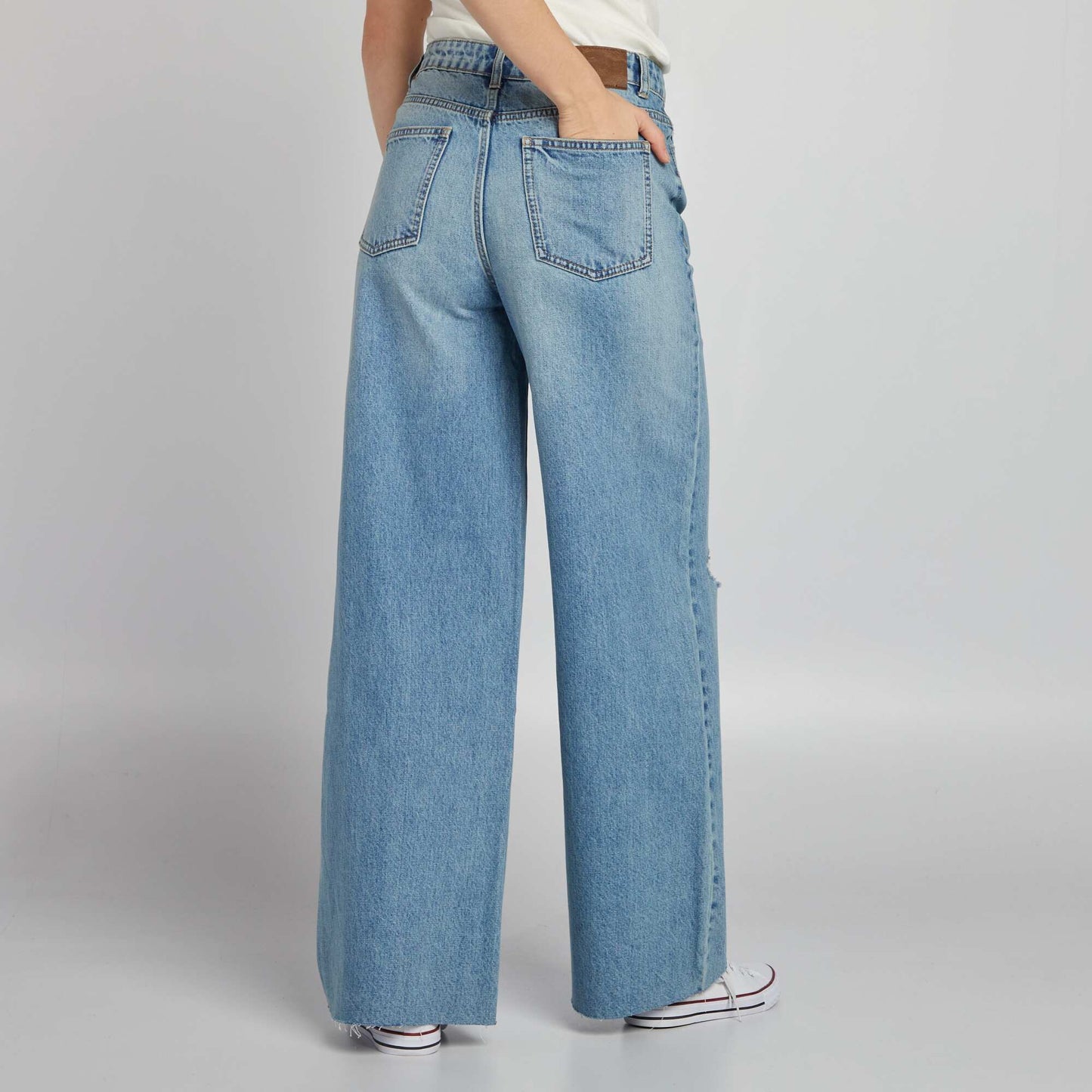 Pantalon Denim Wide Leg Double stone