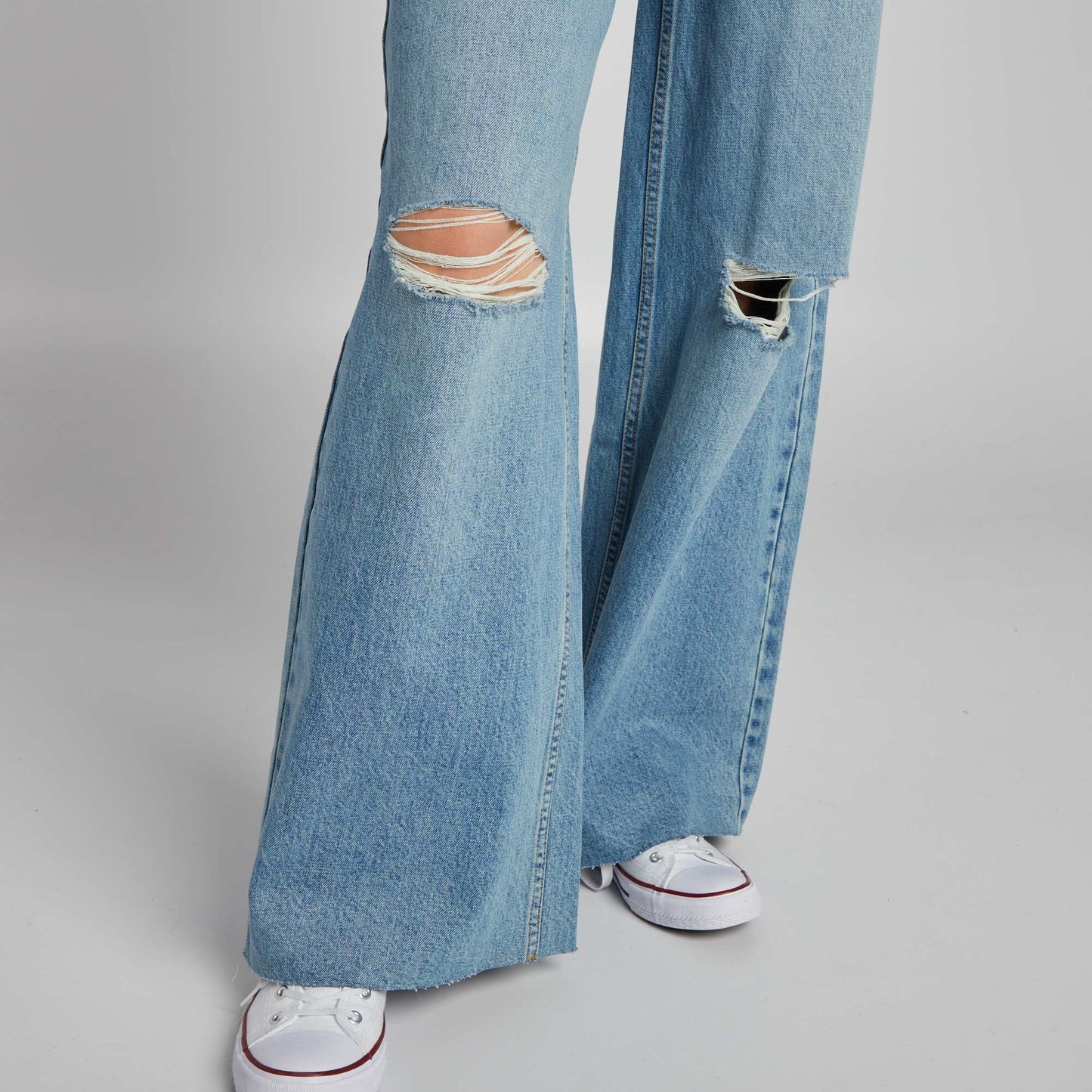 Pantalon Denim Wide Leg Double stone