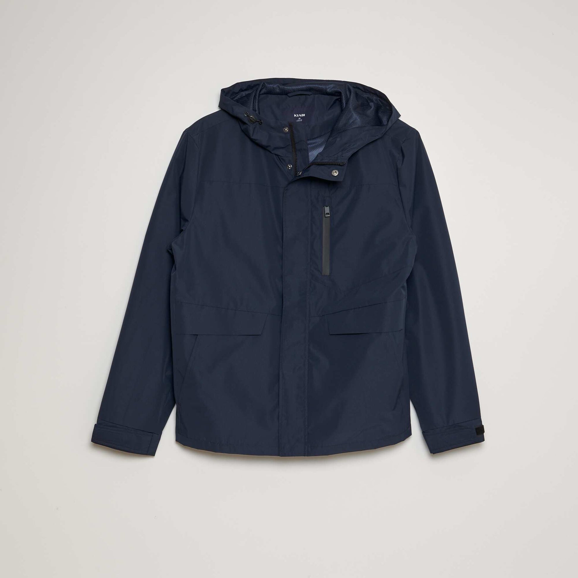 Parka courte et l g re capuche bleu marine