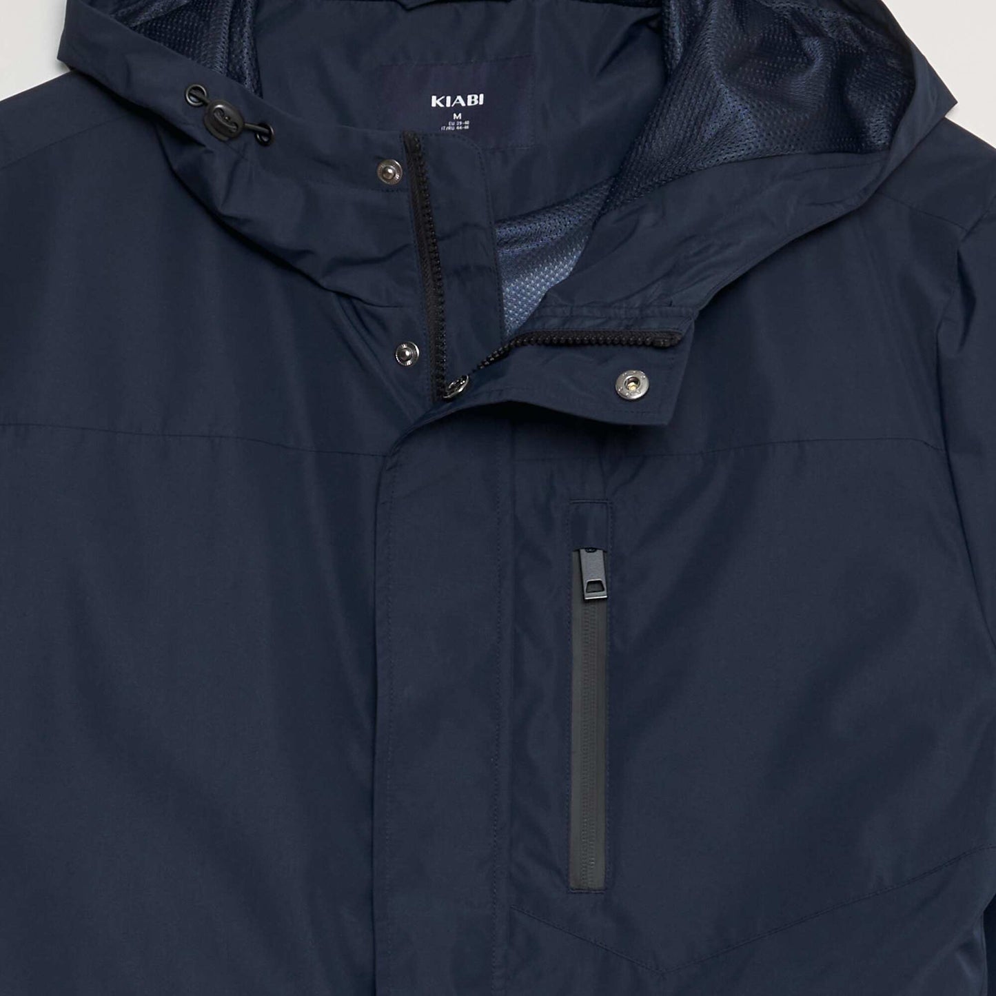 Parka courte et l g re capuche bleu marine