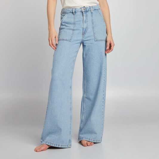 Pantalon en denim taille haute Triple stone