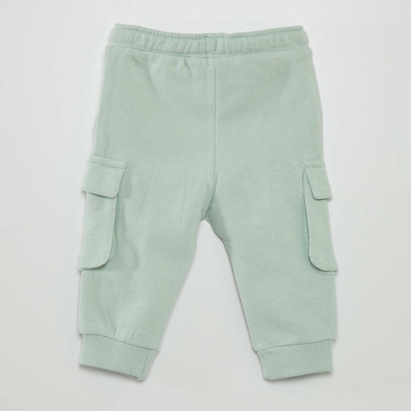 Pantalon en molleton avec poches sur les c t s Vert d'eau