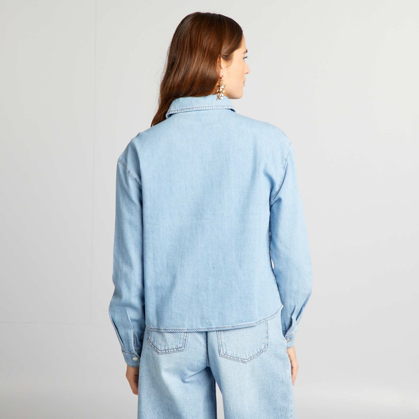 Chemise en jean Bleu