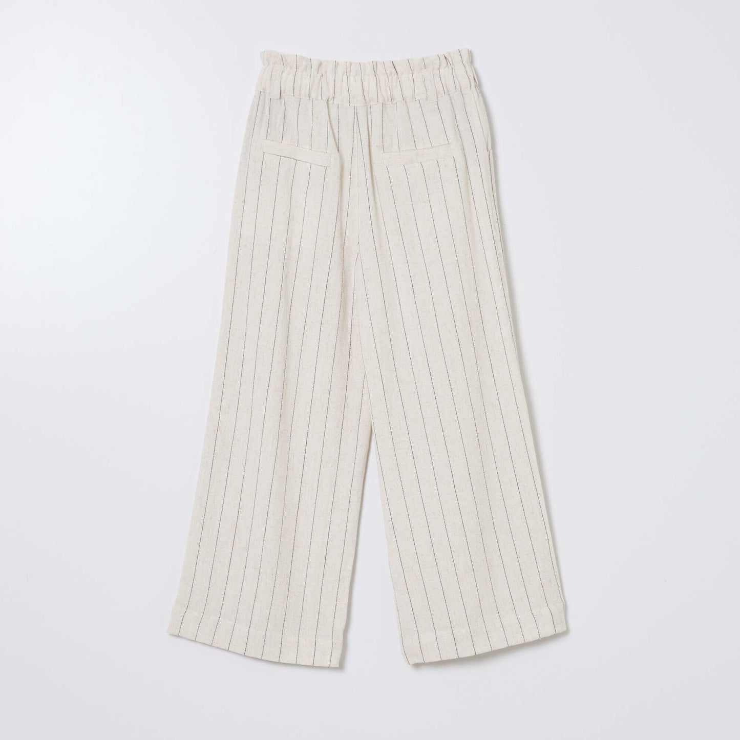 Pantalon droit ray Beige