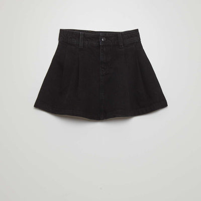 Jupe en jean Noir