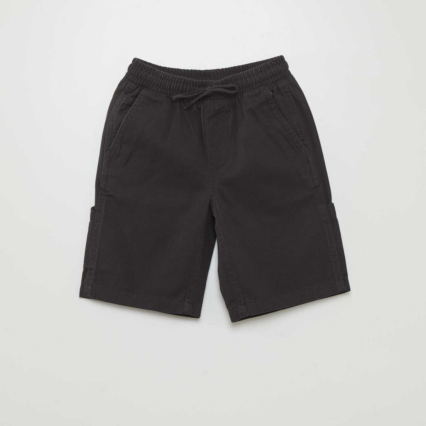 Short lastiqu fa on denim Noir