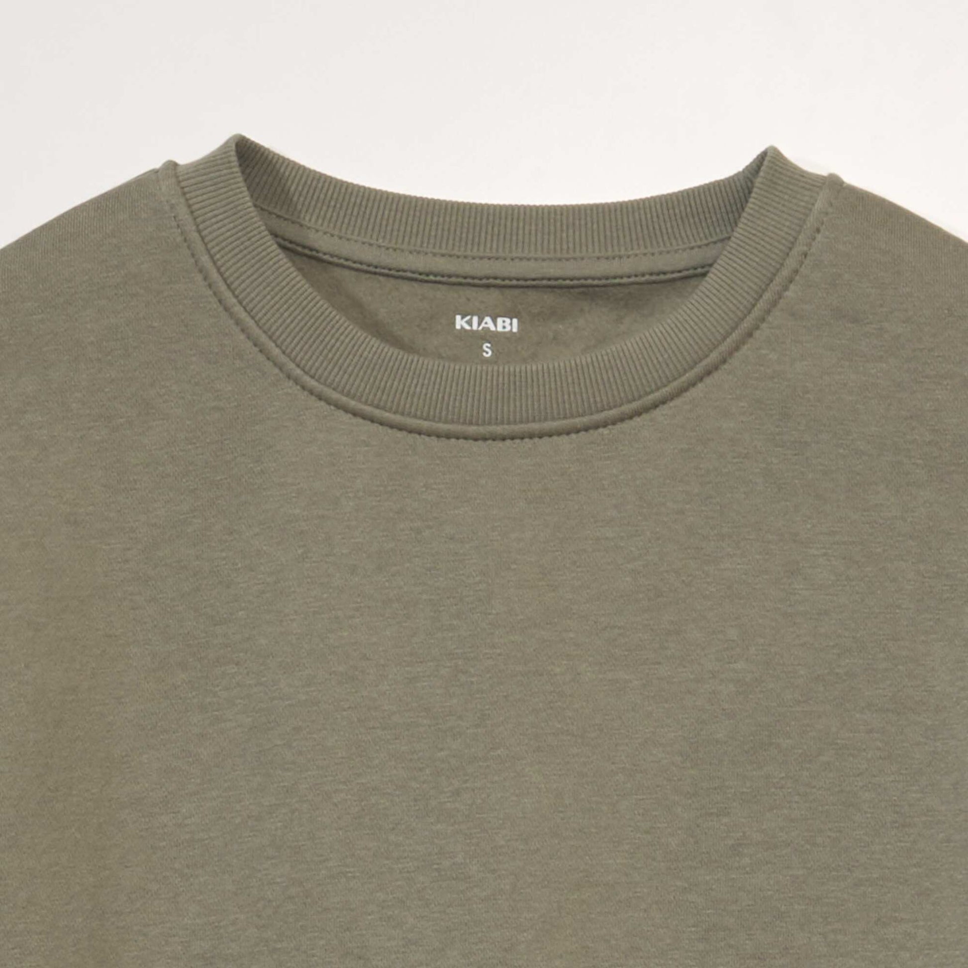 Pull molletonn col rond Vert