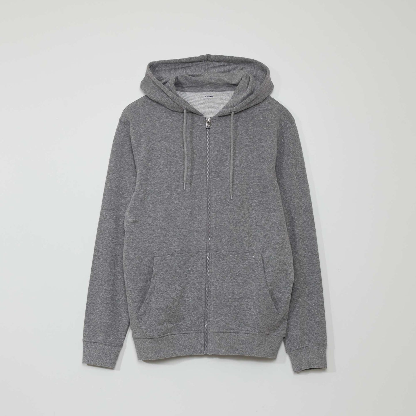 Veste zippée à capuche Gris