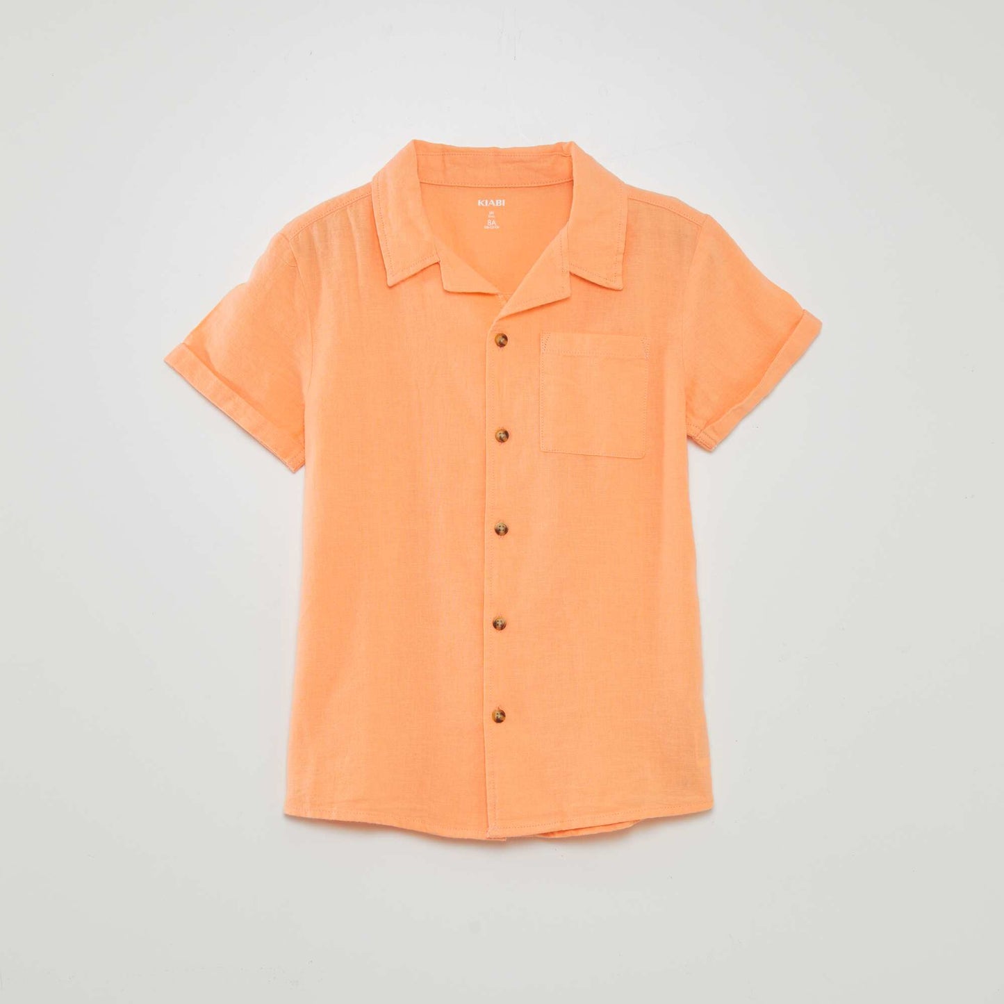 Chemise manches courtes Orange