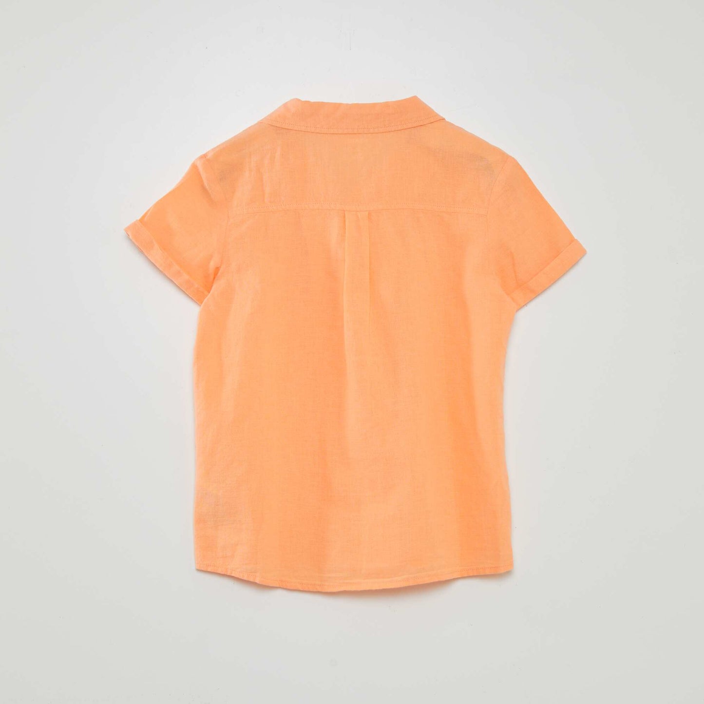 Chemise manches courtes Orange