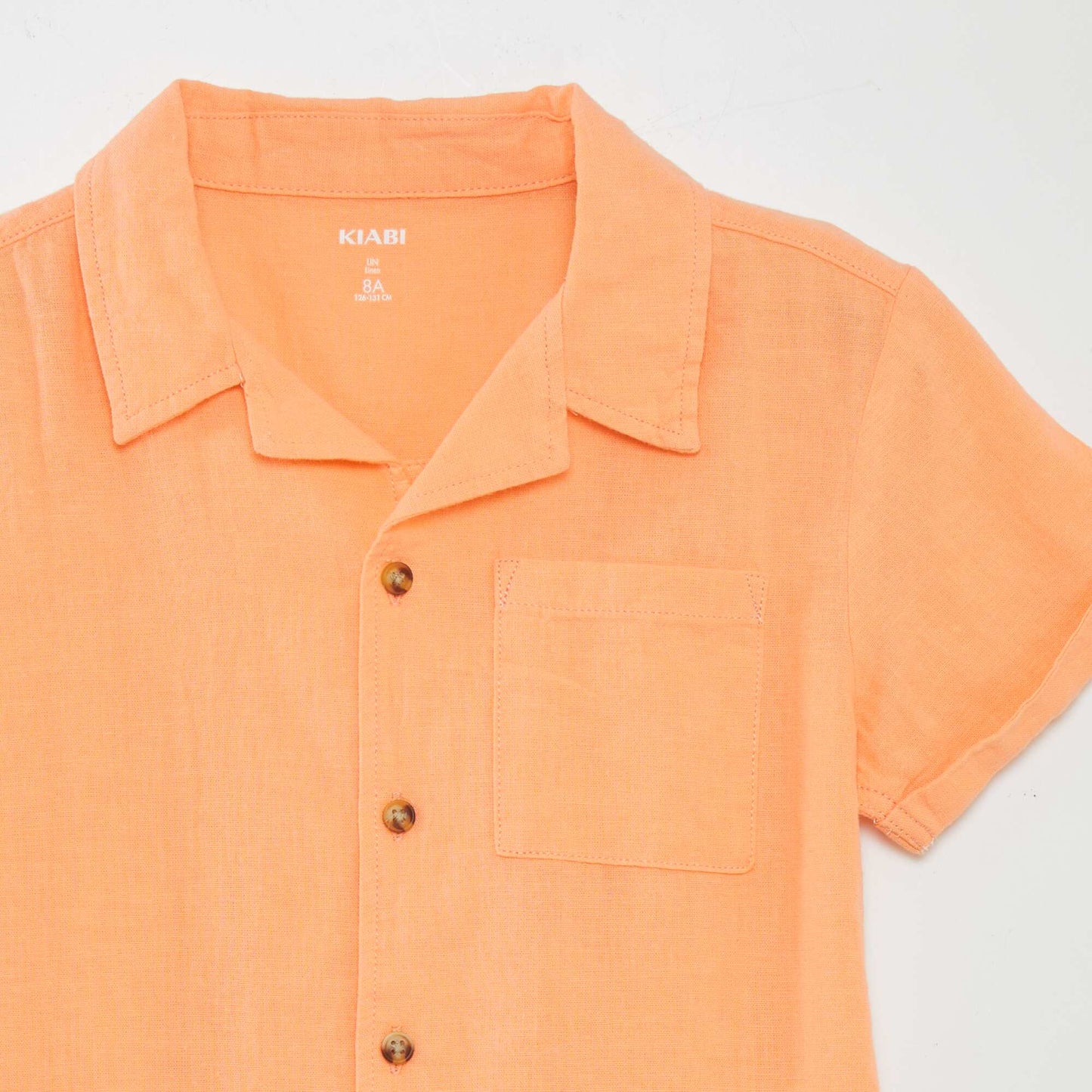 Chemise manches courtes Orange