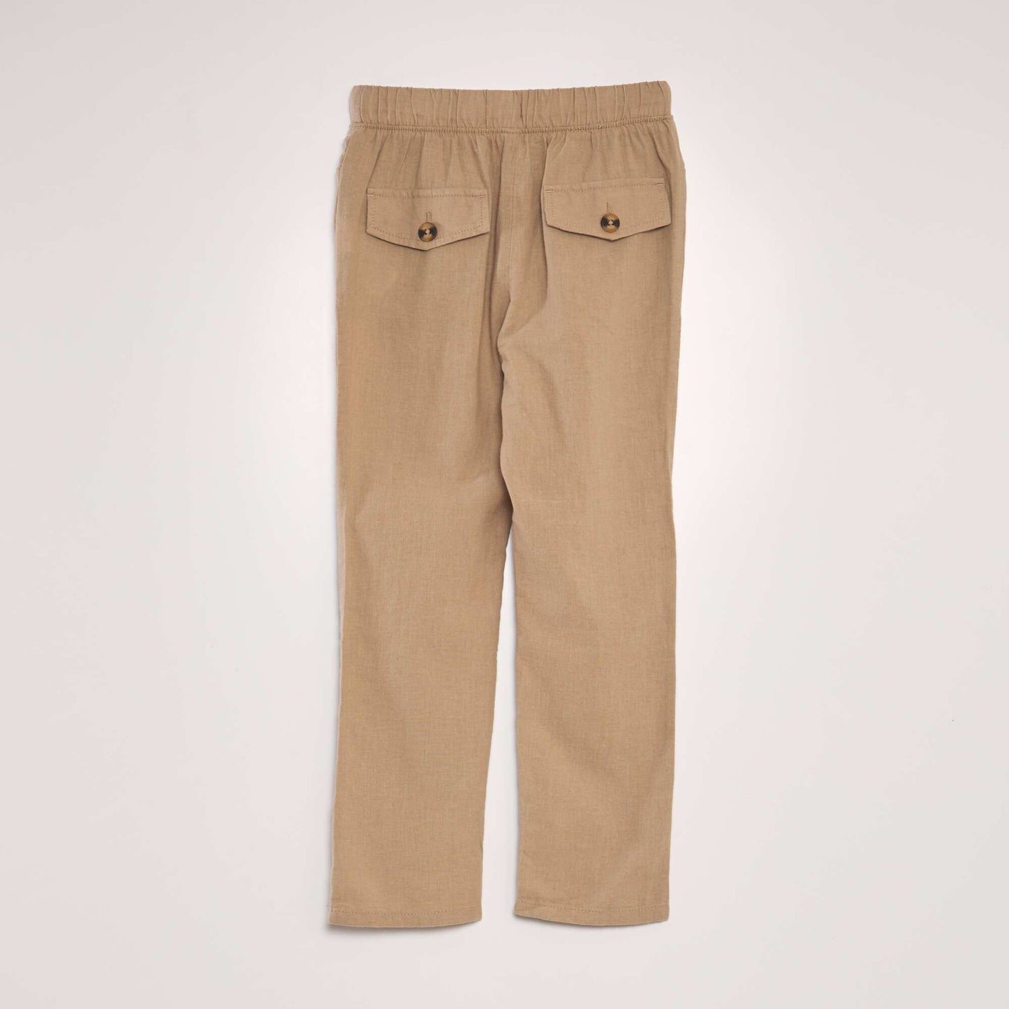 Pantalon chino en lin Beige