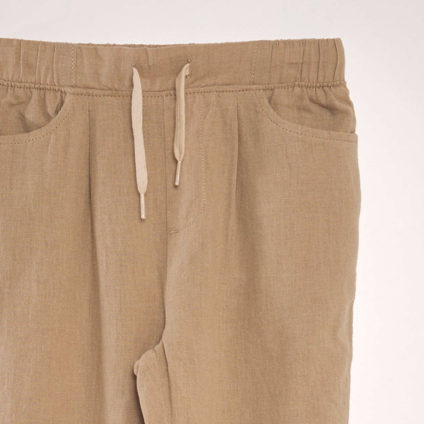 Pantalon chino en lin Beige