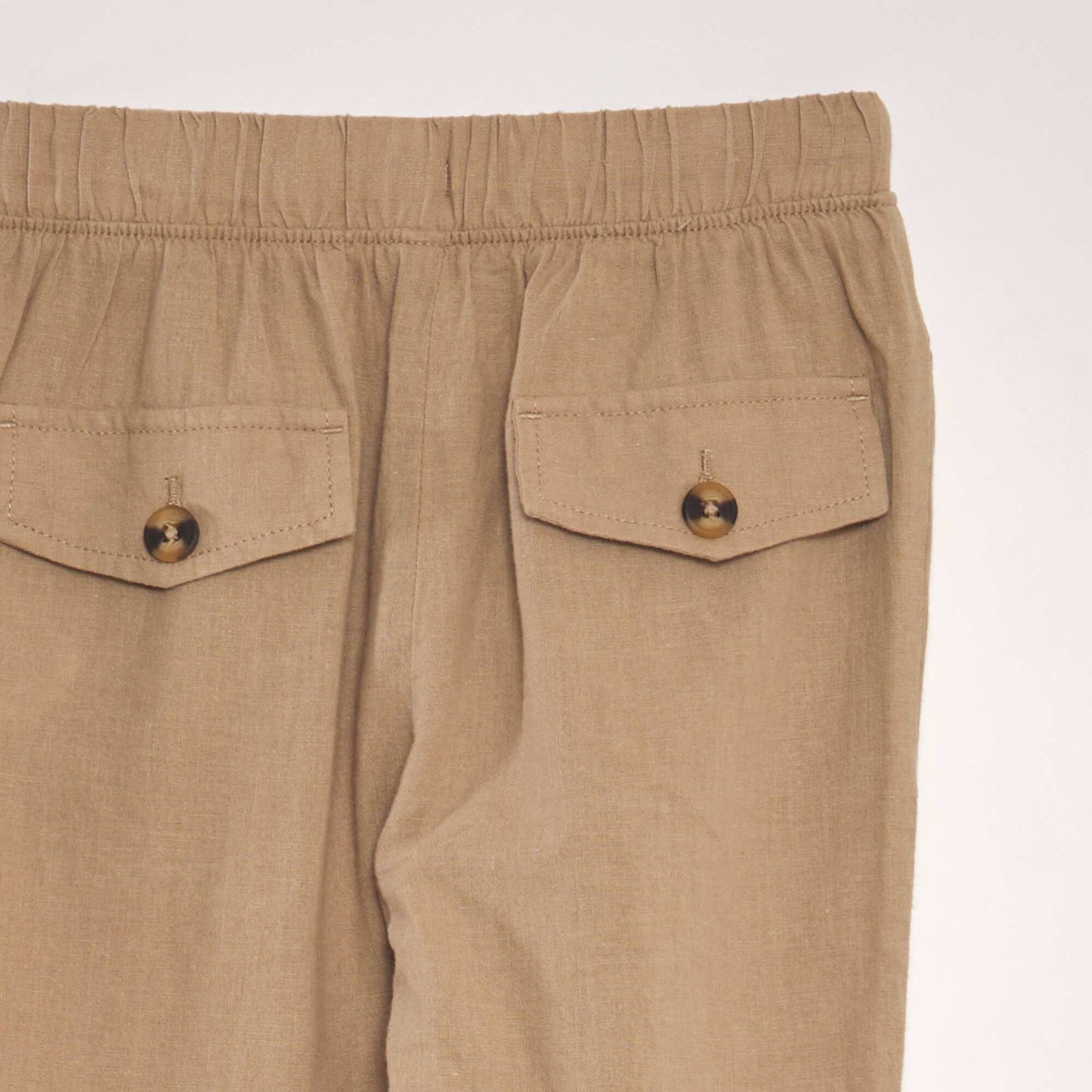 Pantalon chino en lin Beige