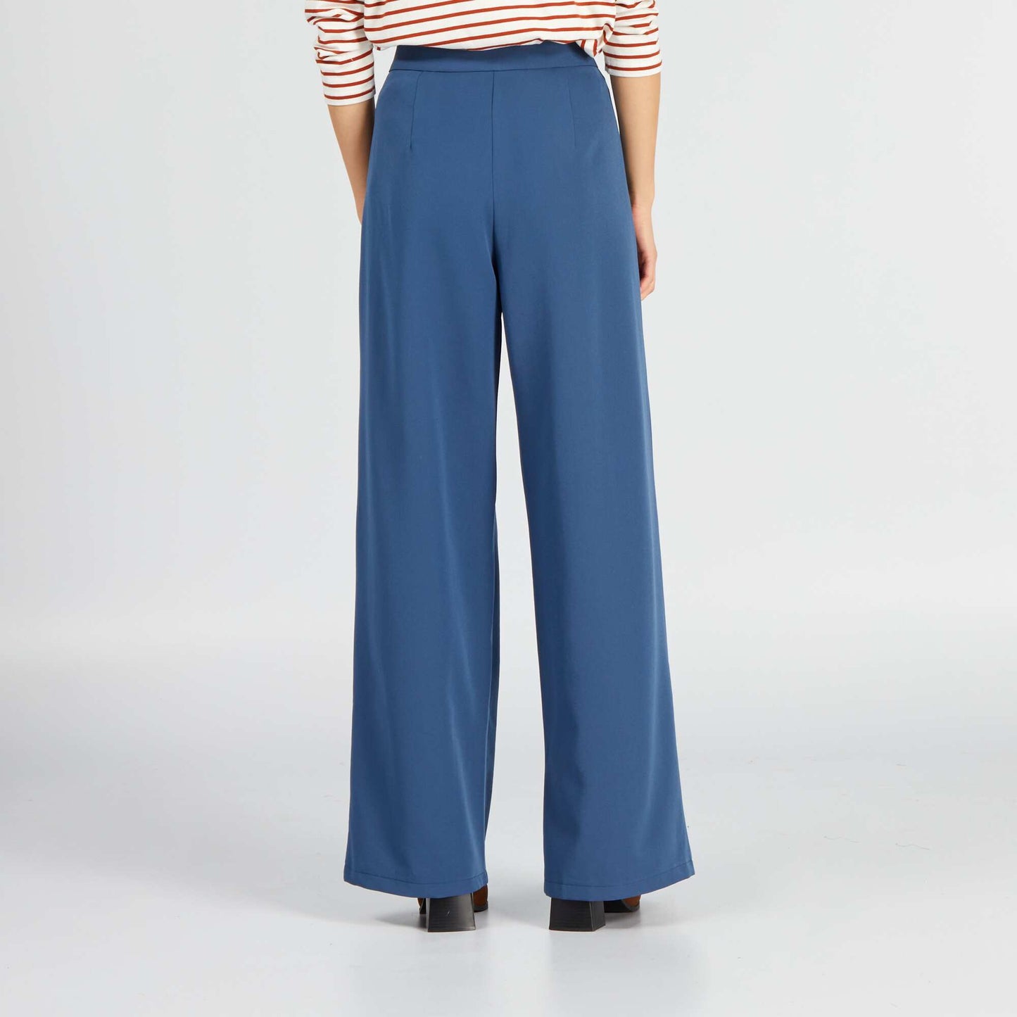 Pantalon large Bleu